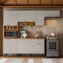 Ver imagem 2 de Cozinha Compacta 4 Peças 11 Portas 1 Gaveta com Paneleiro para Forno Vegas Itatiaia