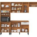 Ver imagem 5 de Cozinha Compacta 4 Peças 11 Portas 1 Gaveta com Paneleiro para Forno Vegas Itatiaia