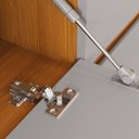 Ver imagem 6 de Balcão Cozinha 1 Porta 4 Gavetas 120cm com Tampo 100% MDF Lúmina Itatiaia Cinza/Cinamomo/Fendi