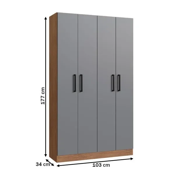 Ver imagem 3 de Armário Multiuso 4 Portas Rivera