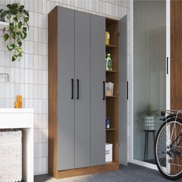 Armário Multiuso 4 Portas Rivera 177cm X 103cm X 34 Cm - 1