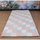 Ver imagem 2 de Tapete Infantil Mosaico Almofadado para Quarto 218x100cm Keiko Colchões - Rosa