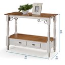 Ver imagem 5 de Aparador para Sala Pés Torneados 2 Gavetas Inferiores 1028 Linz Móveis - Off White/imbuia Glazer