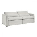 Ver imagem 2 de Sofá Cama 3 Lugares Aurora Retrátil Boucle Gelo - Celflex