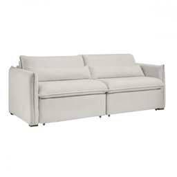 Sofá Cama 3 Lugares Aurora Retrátil Boucle Gelo - Celflex - 2