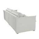 Ver imagem 3 de Sofá Cama 3 Lugares Aurora Retrátil Boucle Gelo - Celflex