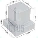 Ver imagem 3 de Kit 10 Acabamento Para Registro Quadrado Abs Deca Docol Banheiro Pressão 1/2 e 5/8 + 10 Conversores