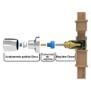 Ver imagem 4 de Kit 10 Acabamento Para Registro Quadrado Abs Deca Docol Banheiro Pressão 1/2 e 5/8 + 10 Conversores