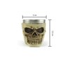 Kit 2 Copos Shot Dose Em Aço Inox Resina Colecionável Decorativo Para Tequila Whisky Vodka Cor: Crân - 4