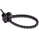 Ver imagem 3 de 144 Lacres Reutilizáveis Cinta Plástica 17cm Formato Borboleta Preto Crippa