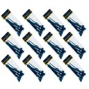 Ver imagem 1 de 144 Lacres Reutilizáveis Cinta Plástica 17cm Formato Borboleta Preto Crippa