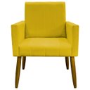 Ver imagem 3 de Kit 4 Poltronas Decorativas Mari Suede Pé Palito 30cm Castanho