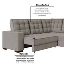 Ver imagem 5 de Sofá Canto Retrátil e Reclinável Munique Tamanho 220cm X 175cm