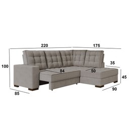 Sofá Canto Retrátil e Reclinável Munique Tamanho 220cm X 175cm - 4