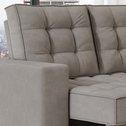 Sofá Canto Retrátil e Reclinável Munique Tamanho 220cm X 175cm - 6