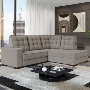 Sofá Canto Retrátil e Reclinável Munique Tamanho 220cm X 175cm