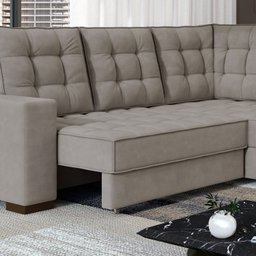 Sofá Canto Retrátil e Reclinável Munique Tamanho 220cm X 175cm - 7