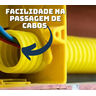 Conduíte Corrugado Amarelo 1 Polegada Rolo 25 Metros – Alta Resistência para Instalações Elétricas - 2