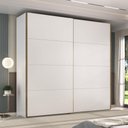 Ver imagem 1 de Guarda Roupa Trentino Mdf 242,3x230cm 2 Portas 6 Gavetas Branco 1030
