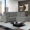 Ver imagem 2 de Sofá Canto Retrátil e Reclinável Munique Tamanho 220cm X 175 Cm