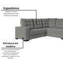 Ver mais imagens de Sofá Canto Retrátil e Reclinável Munique Tamanho 220cm X 175 Cm