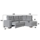 Ver imagem 4 de Sofá Canto Retrátil e Reclinável Munique Tamanho 220cm X 175 Cm