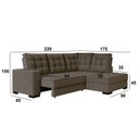 Ver imagem 4 de Sofá Canto Retrátil e Reclinável Munique Tamanho 220cm X 175cm