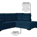 Ver imagem 6 de Sofá Canto Retrátil e Reclinável Munique Tamanho 220cm X 175cm