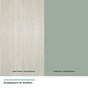 Ver imagem 2 de Armário Para Cozinha 15cm 1 Porta Luci Legno Crema C/Verde