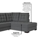 Ver imagem 6 de Sofá Canto Retrátil e Reclinável Munique Tamanho 220cm X 175cm