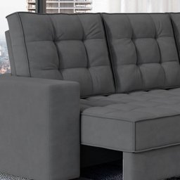 Sofá Canto Retrátil e Reclinável Munique Tamanho 220cm X 175cm - 7
