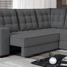 Sofá Canto Retrátil e Reclinável Munique Tamanho 220cm X 175cm - 6