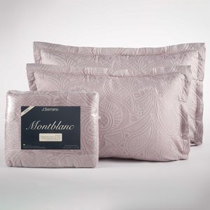 Kit Colcha Solteiro + Fronha Montblanc Memory Malva 104