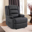 Ver imagem 3 de Poltrona do Papai Reclinavel Elétrica com Entrada Usb Corino Premium Preto