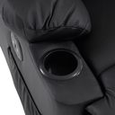 Ver imagem 5 de Poltrona do Papai Reclinavel Elétrica com Entrada Usb Corino Premium Preto