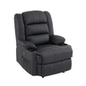 Poltrona do Papai Reclinavel Elétrica com Entrada Usb Corino Premium Preto - 8