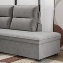 Ver imagem 5 de Sofá de Canto 5 Lugares 220cm x 180cm Arruba Cinza