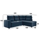 Ver imagem 4 de Sofá de Canto 5 Lugares 220cm x 180cm Arruba Azul