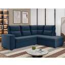 Ver imagem 1 de Sofá de Canto 5 Lugares 220cm x 180cm Arruba Azul