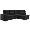 Ver imagem 3 de Sofá de Canto 5 Lugares 220cm x 180cm Arruba Preto