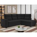 Ver imagem 1 de Sofá de Canto 5 Lugares 220cm x 180cm Arruba Preto