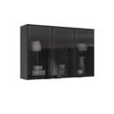 Ver imagem 6 de Armário de Cozinha 3 Portas 120cm Vidro Transparente 100% MDF Dobradiças Slow Motion Lúmina Itatiaia