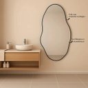 Ver imagem 2 de Espelho Decorativo Ôrganico - Preto - ES17