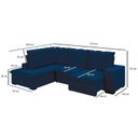 Ver imagem 4 de Sofá de Canto Retrátil e Reclinável 5 Lugares 310cm Belluno