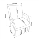 Ver imagem 4 de Poltrona Siggy Imbuia/barroco - Casa Giulia