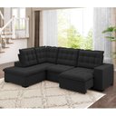 Ver imagem 2 de Sofá de Canto Retrátil e Reclinável 5 Lugares 310cm Belluno