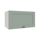 Ver imagem 3 de Armário Aéreo Planejado Porta Basculante 60cm Arizona CabeCasa MadeiraOriginals Verde/Branco/Menta