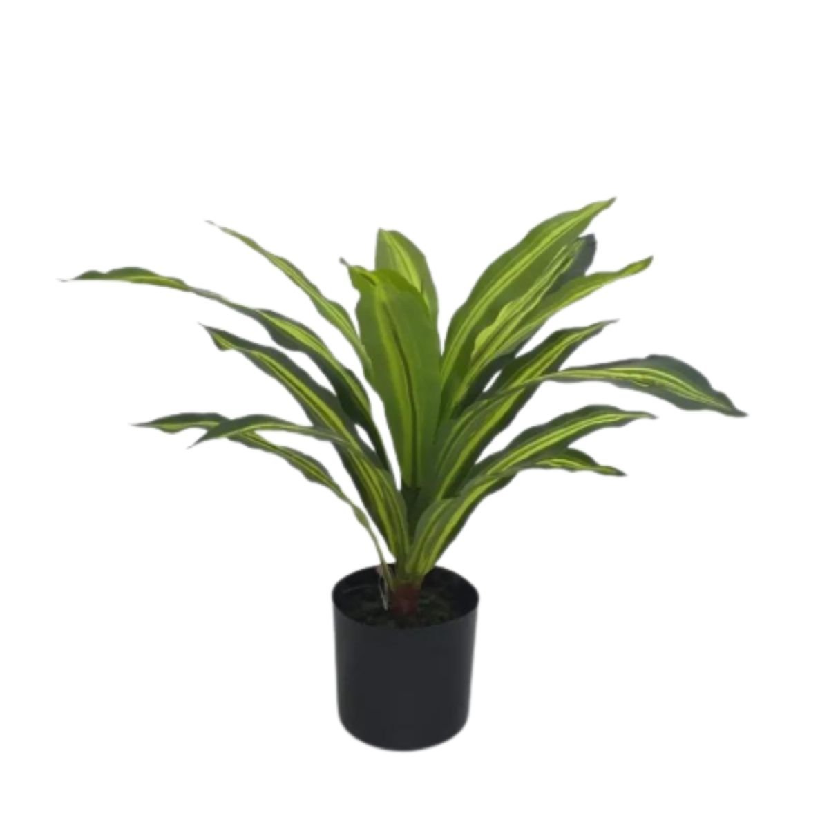 Planta Artificial Folhagem Realista Dracena 55cm - 1