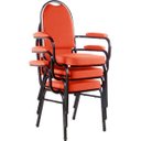 Ver imagem 1 de Kit com 3 Cadeiras para Auditório Linha Hotel Vermelho