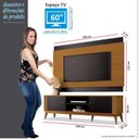 Ver mais imagens de Rack com Painel Legacy 1.6 para TV 60 Polegadas Edn Preto/Cedro